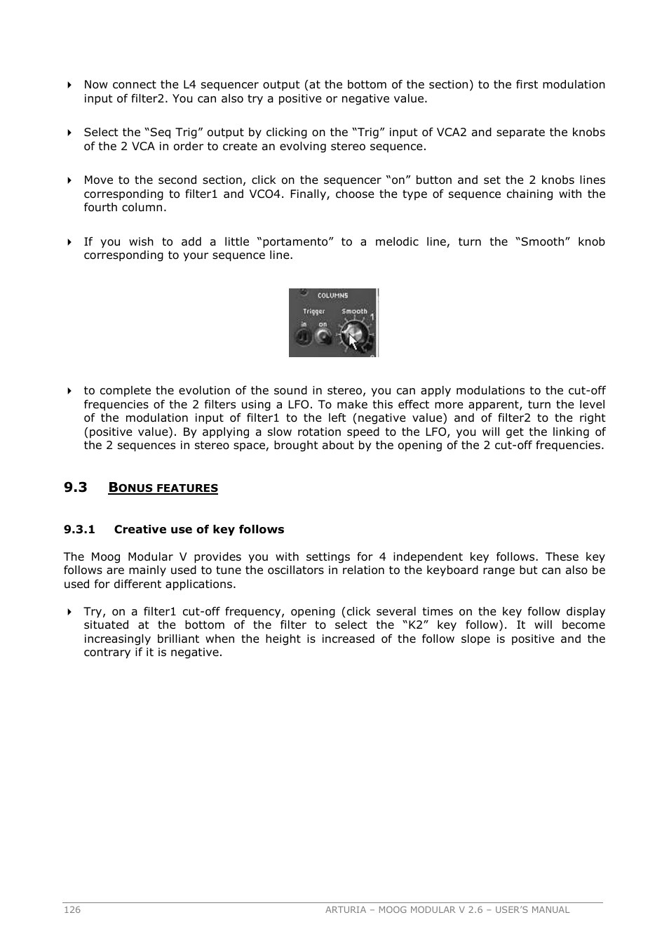 Arturia MOOG MODULAR 2.6 User Manual | Page 126 / 154