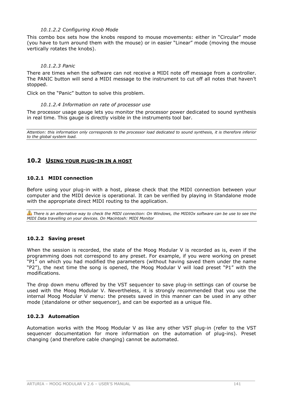Arturia MOOG MODULAR 2.6 User Manual | Page 141 / 154