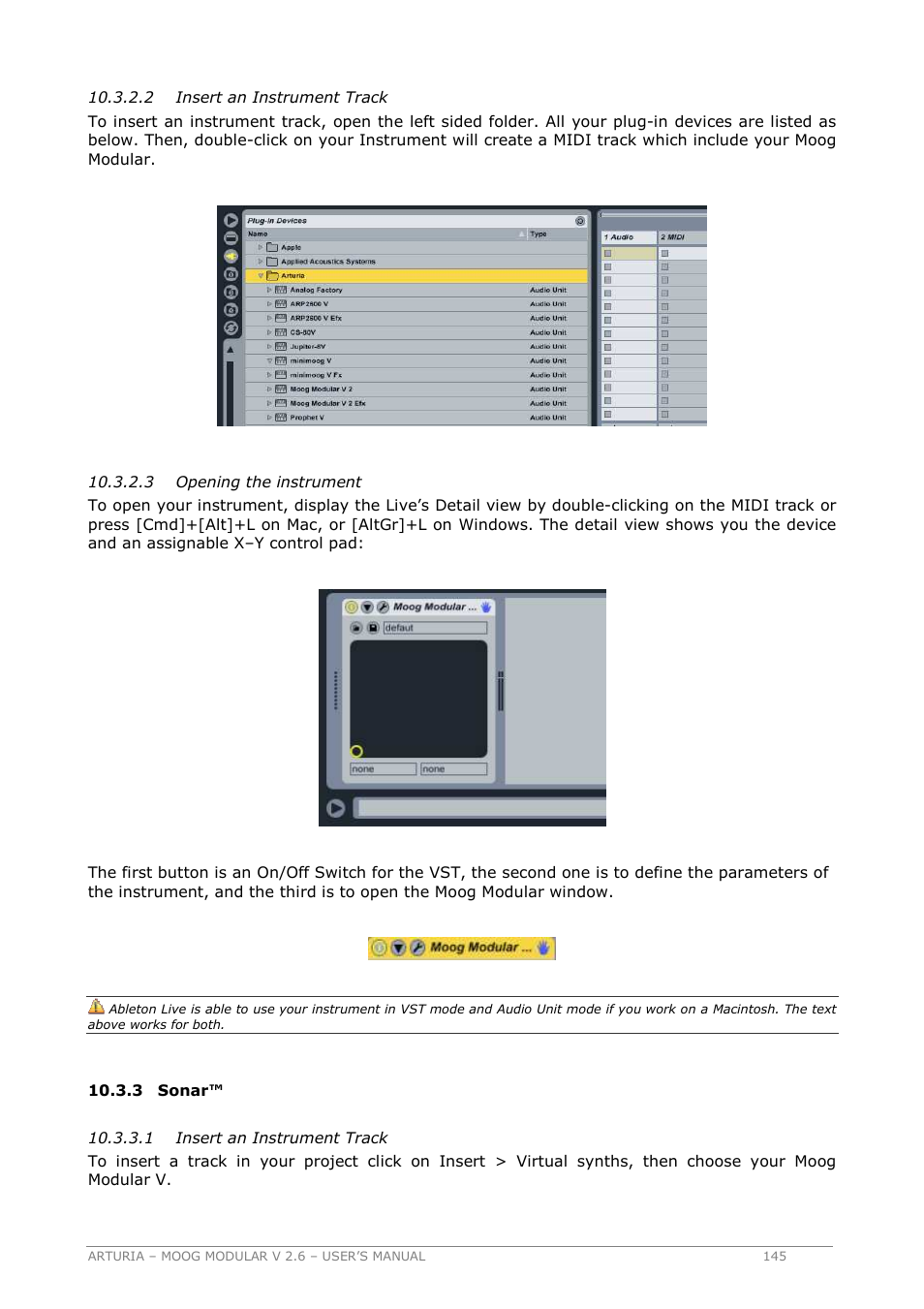 Arturia MOOG MODULAR 2.6 User Manual | Page 145 / 154