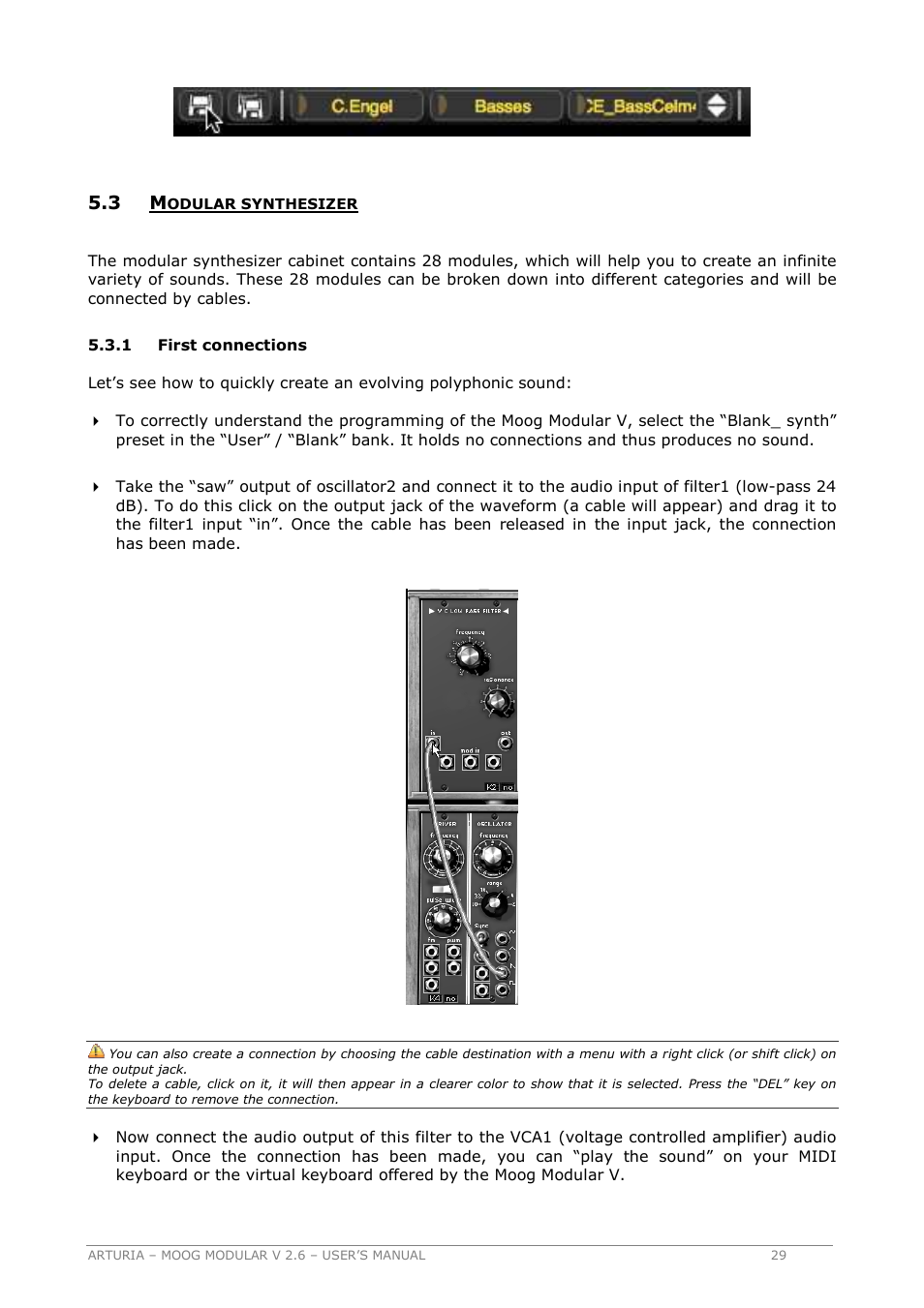 Arturia MOOG MODULAR 2.6 User Manual | Page 29 / 154