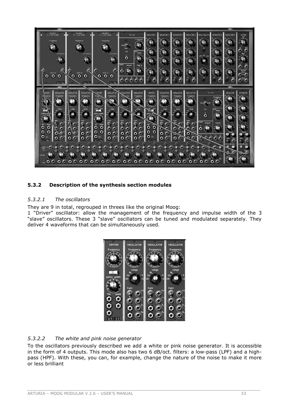 Arturia MOOG MODULAR 2.6 User Manual | Page 33 / 154