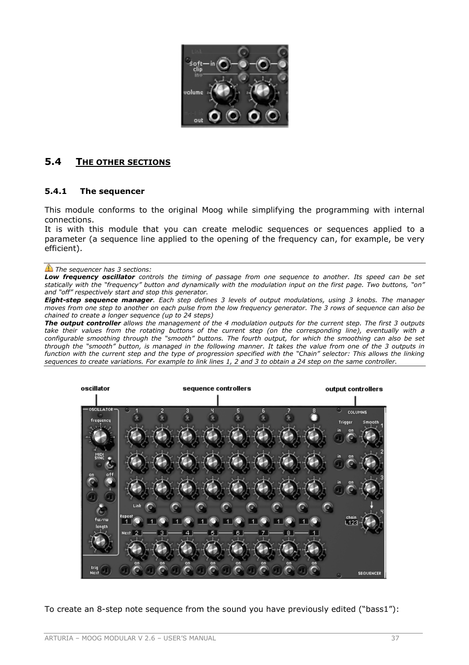 Arturia MOOG MODULAR 2.6 User Manual | Page 37 / 154