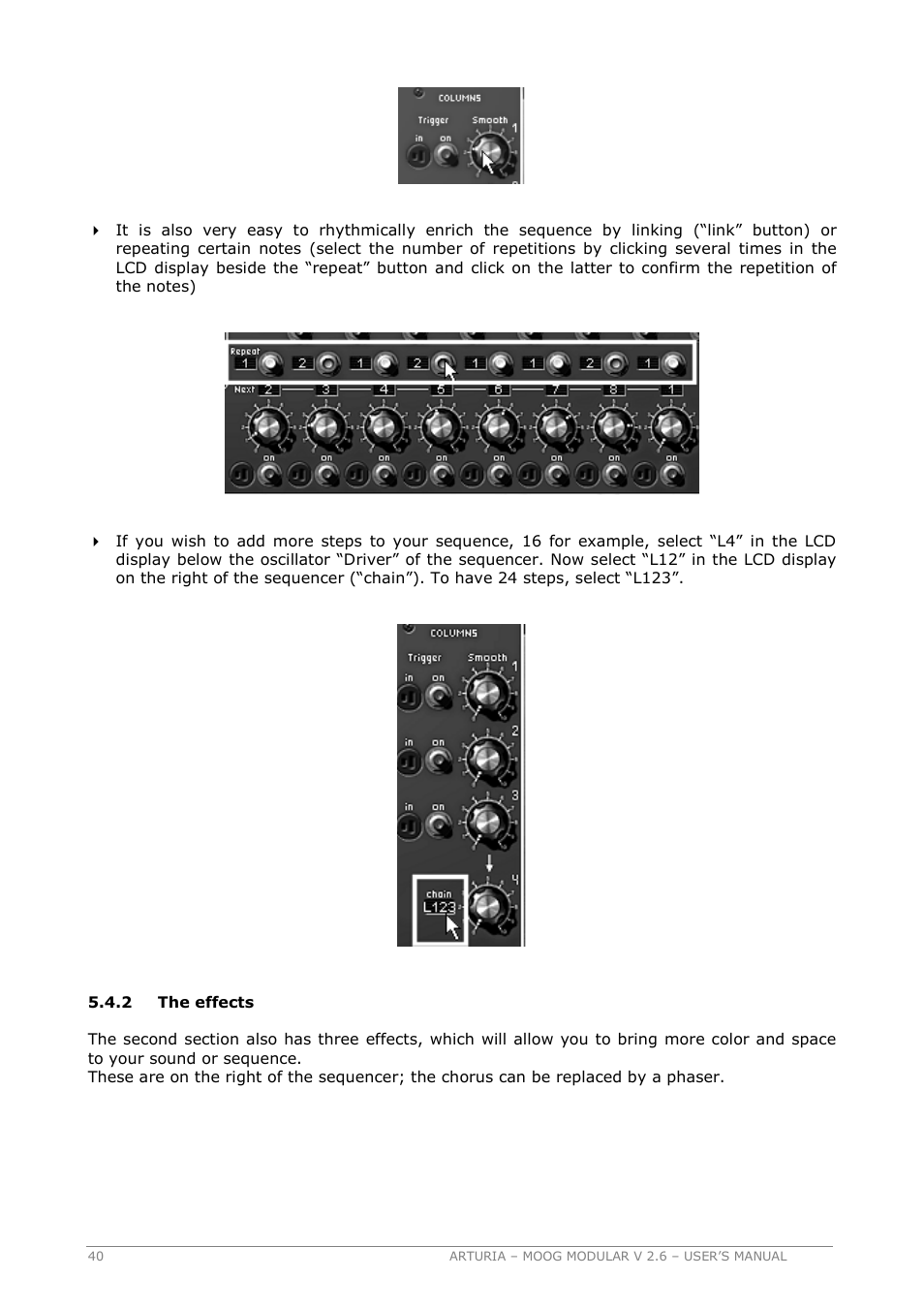 Arturia MOOG MODULAR 2.6 User Manual | Page 40 / 154
