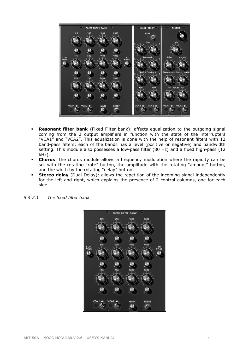 Arturia MOOG MODULAR 2.6 User Manual | Page 41 / 154