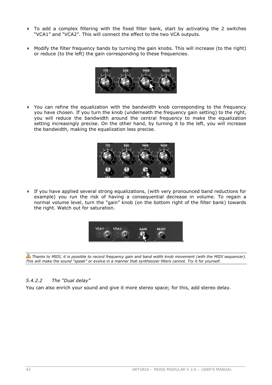 Arturia MOOG MODULAR 2.6 User Manual | Page 42 / 154