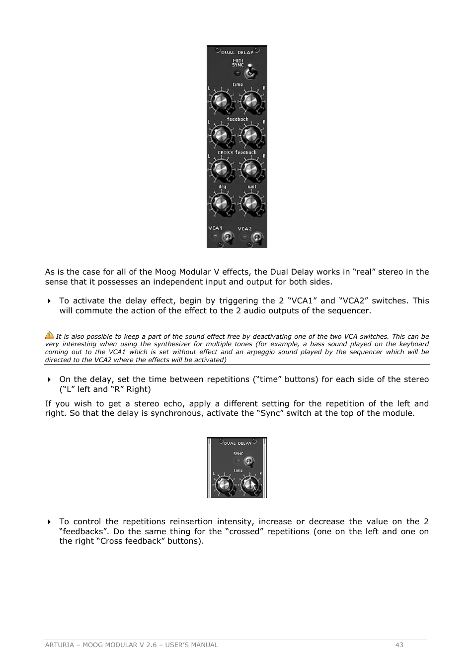Arturia MOOG MODULAR 2.6 User Manual | Page 43 / 154