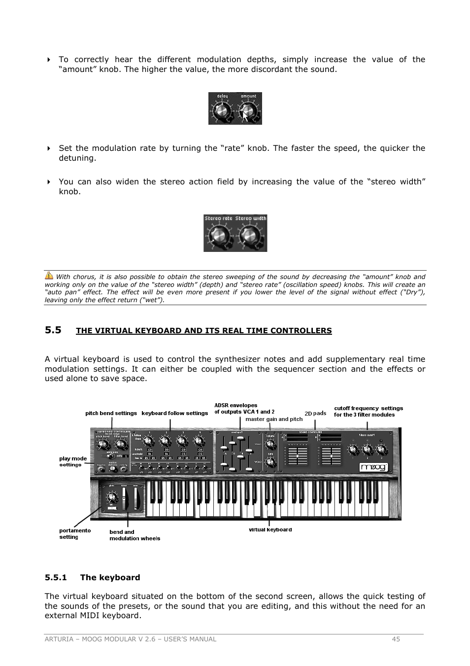 Arturia MOOG MODULAR 2.6 User Manual | Page 45 / 154