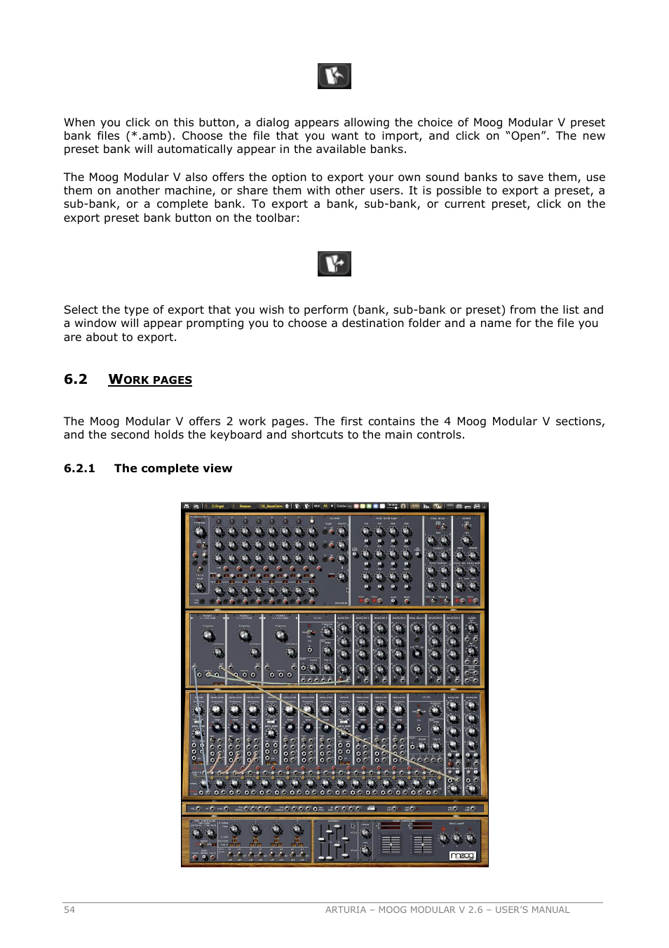 Arturia MOOG MODULAR 2.6 User Manual | Page 54 / 154