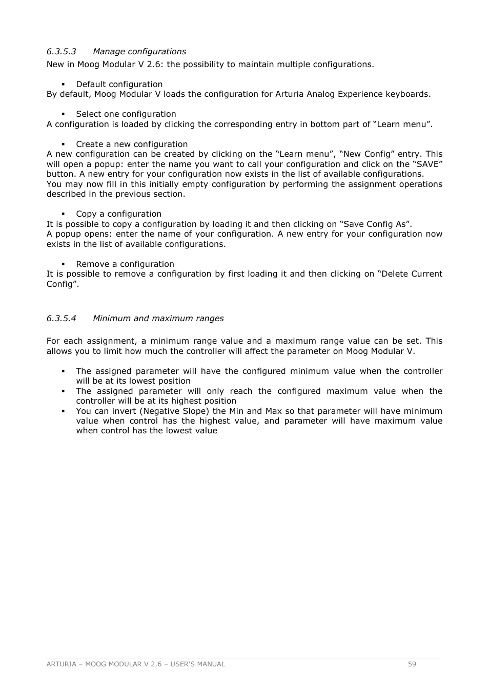 Arturia MOOG MODULAR 2.6 User Manual | Page 59 / 154