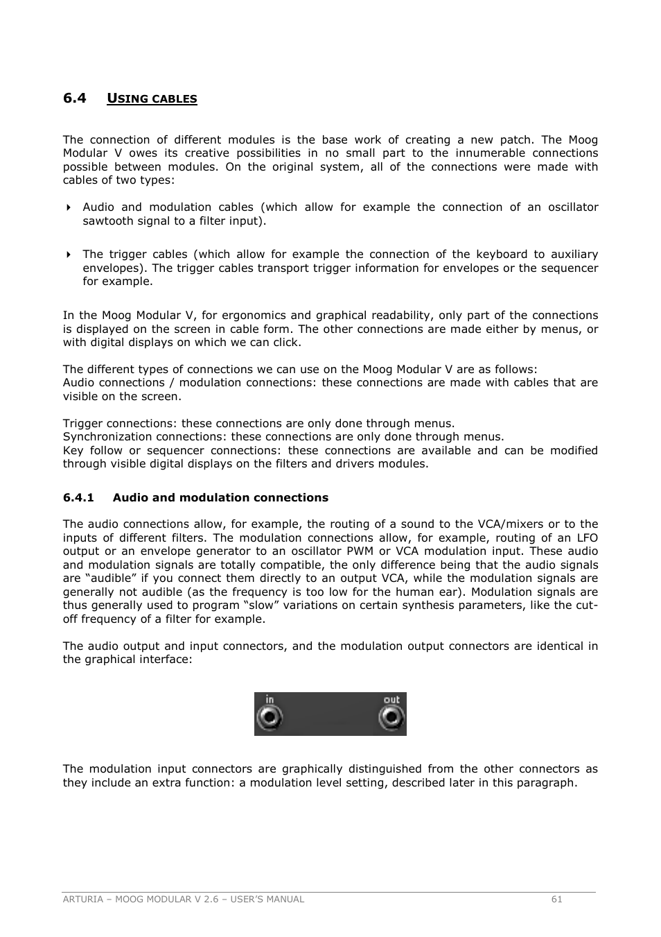 Arturia MOOG MODULAR 2.6 User Manual | Page 61 / 154