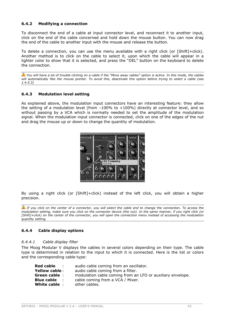 Arturia MOOG MODULAR 2.6 User Manual | Page 63 / 154