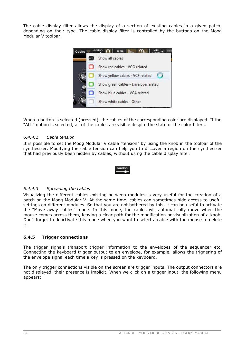 Arturia MOOG MODULAR 2.6 User Manual | Page 64 / 154