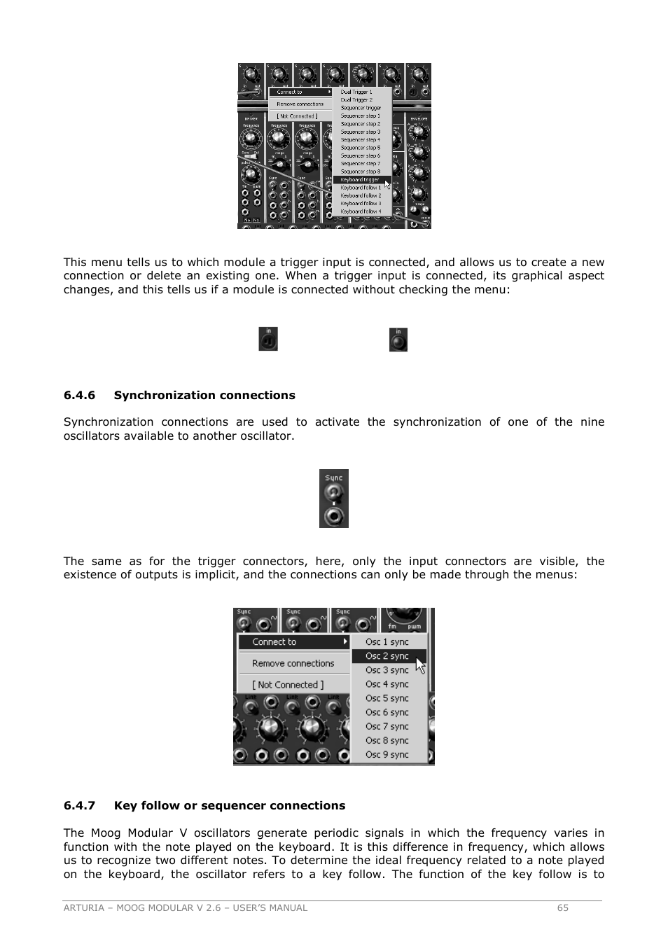 Arturia MOOG MODULAR 2.6 User Manual | Page 65 / 154