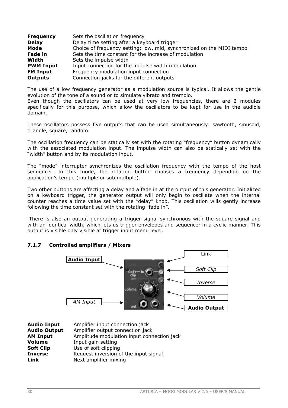 Arturia MOOG MODULAR 2.6 User Manual | Page 80 / 154