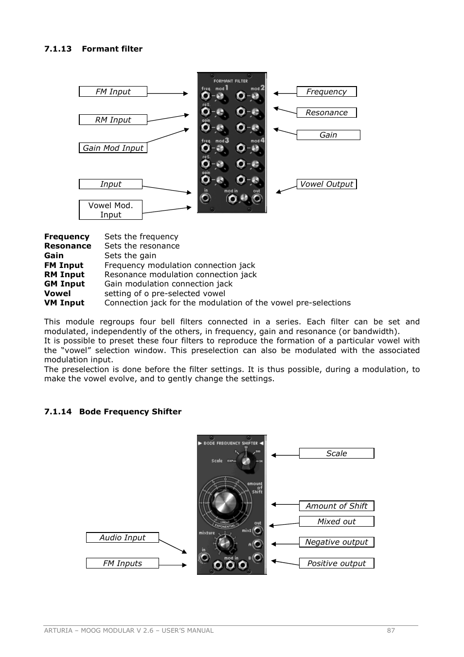 Arturia MOOG MODULAR 2.6 User Manual | Page 87 / 154