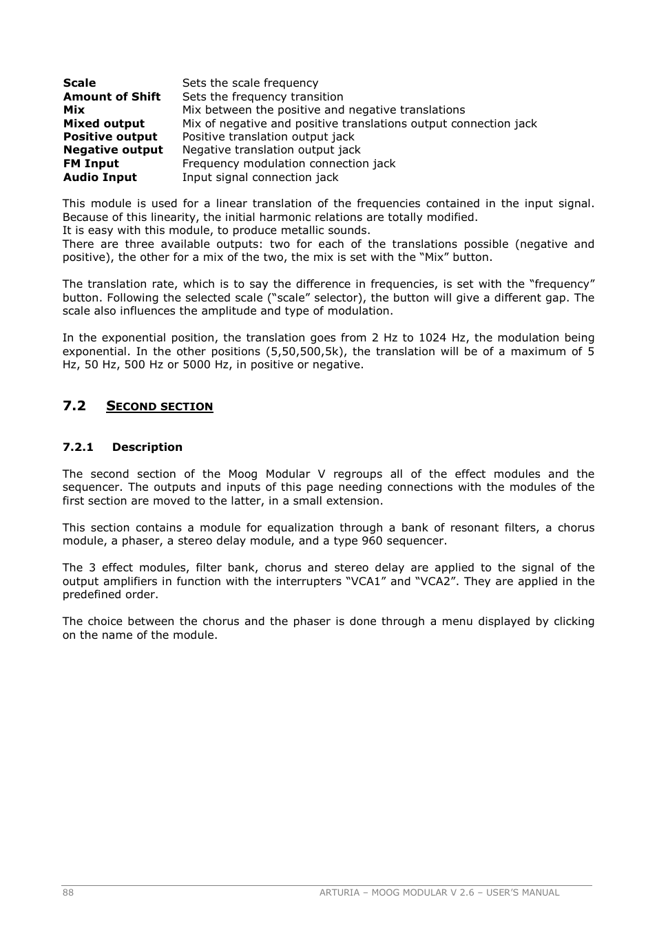 Arturia MOOG MODULAR 2.6 User Manual | Page 88 / 154