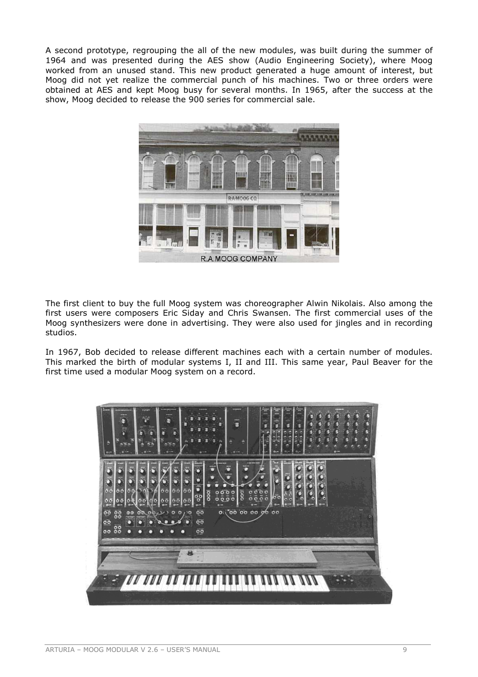 Arturia MOOG MODULAR 2.6 User Manual | Page 9 / 154