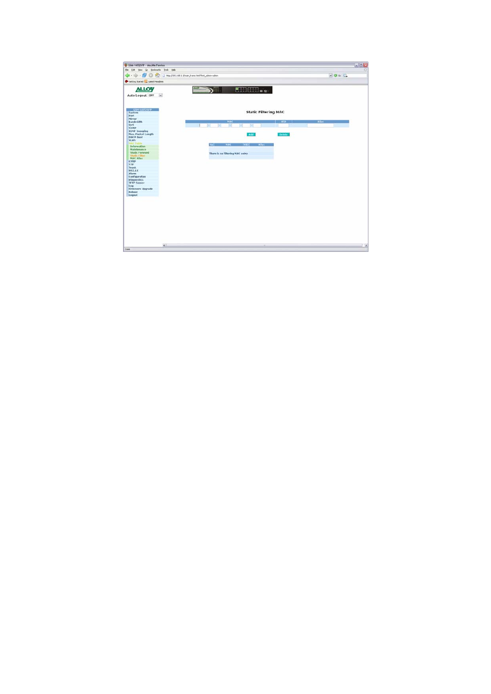 Alloy Computer Products GSM-8T16SFP User Manual | Page 76 / 235