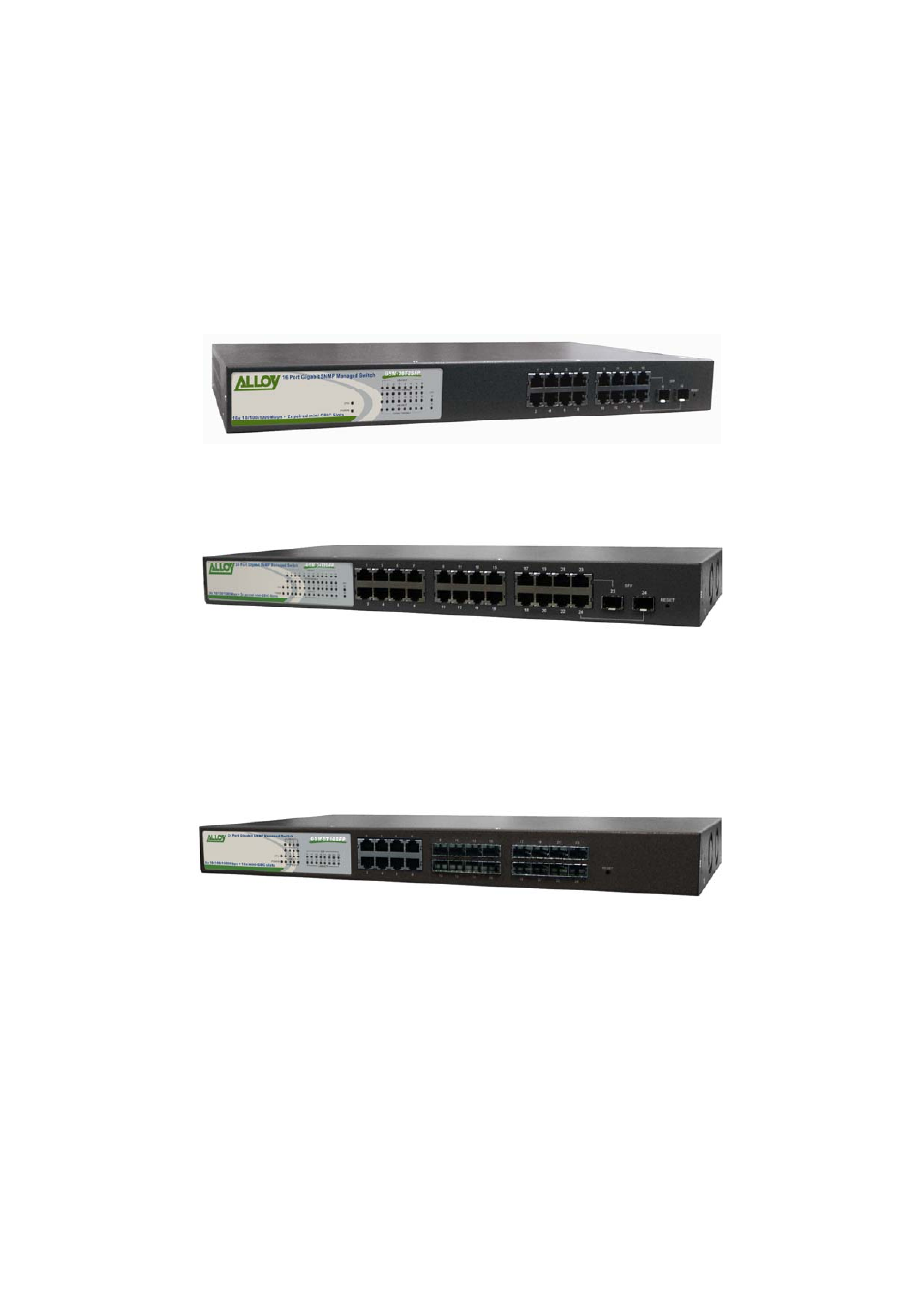 Alloy Computer Products GSM-8T16SFP User Manual | Page 9 / 235