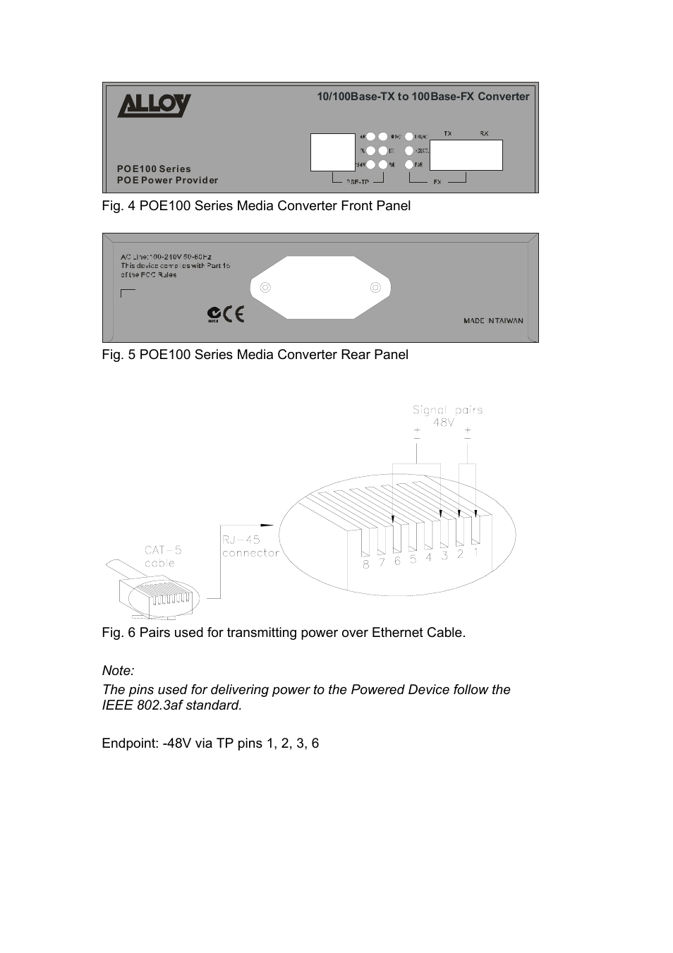 Alloy Computer Products POE100 Series User Manual | Page 5 / 9