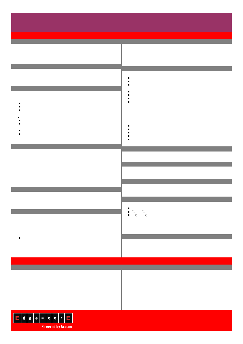 Features, Ordering information | Edge-core ES4649 User Manual | Page 2 / 2