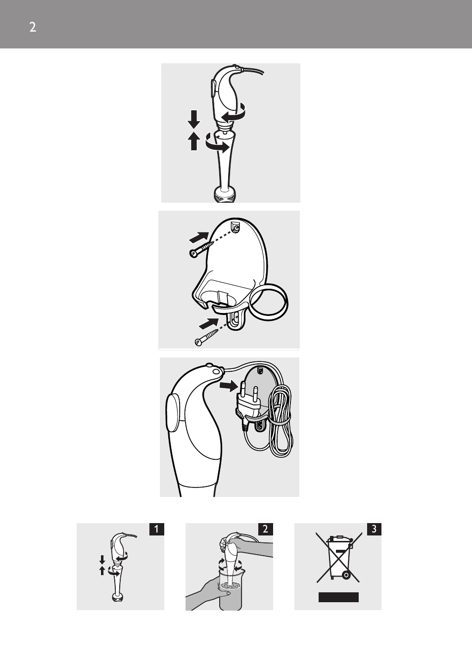 Philips Mixeur plongeant User Manual | Page 2 / 68