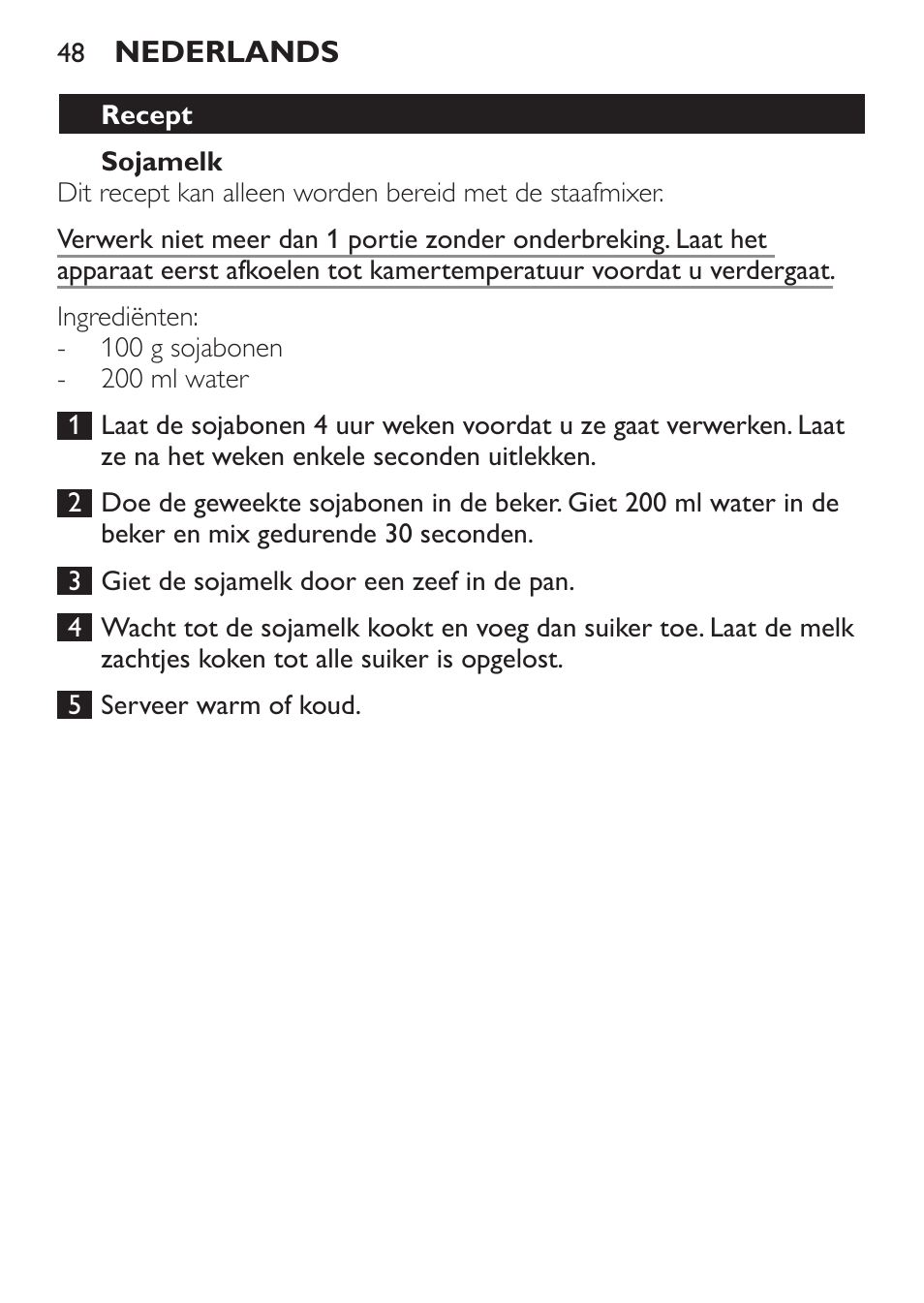 Philips Mixeur plongeant User Manual | Page 48 / 68