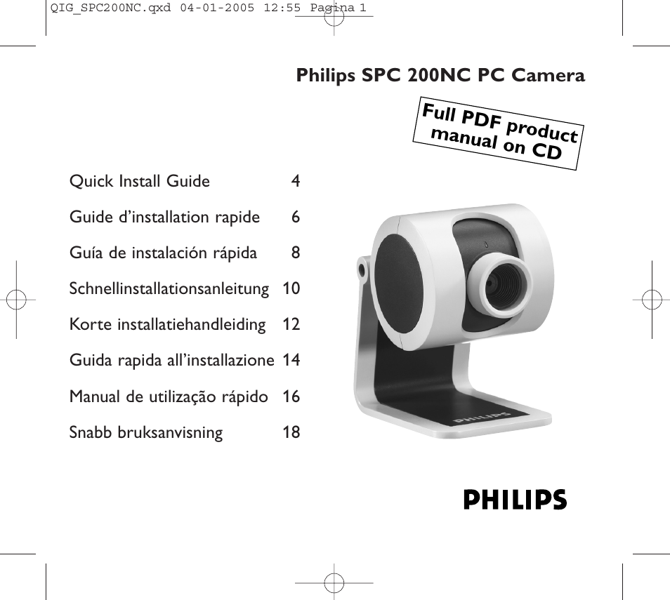 Philips Webcam User Manual | 22 pages