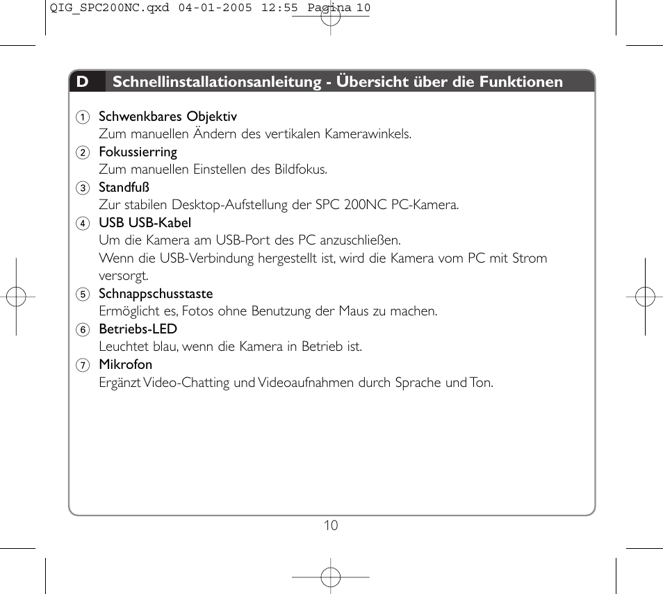 Philips Webcam User Manual | Page 10 / 22