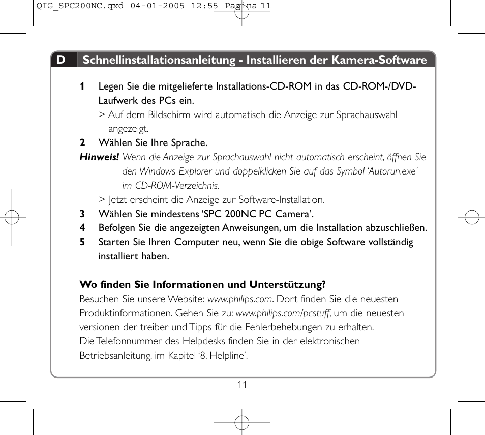 Philips Webcam User Manual | Page 11 / 22