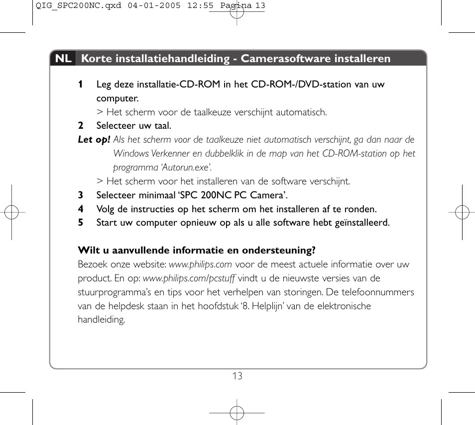 Philips Webcam User Manual | Page 13 / 22