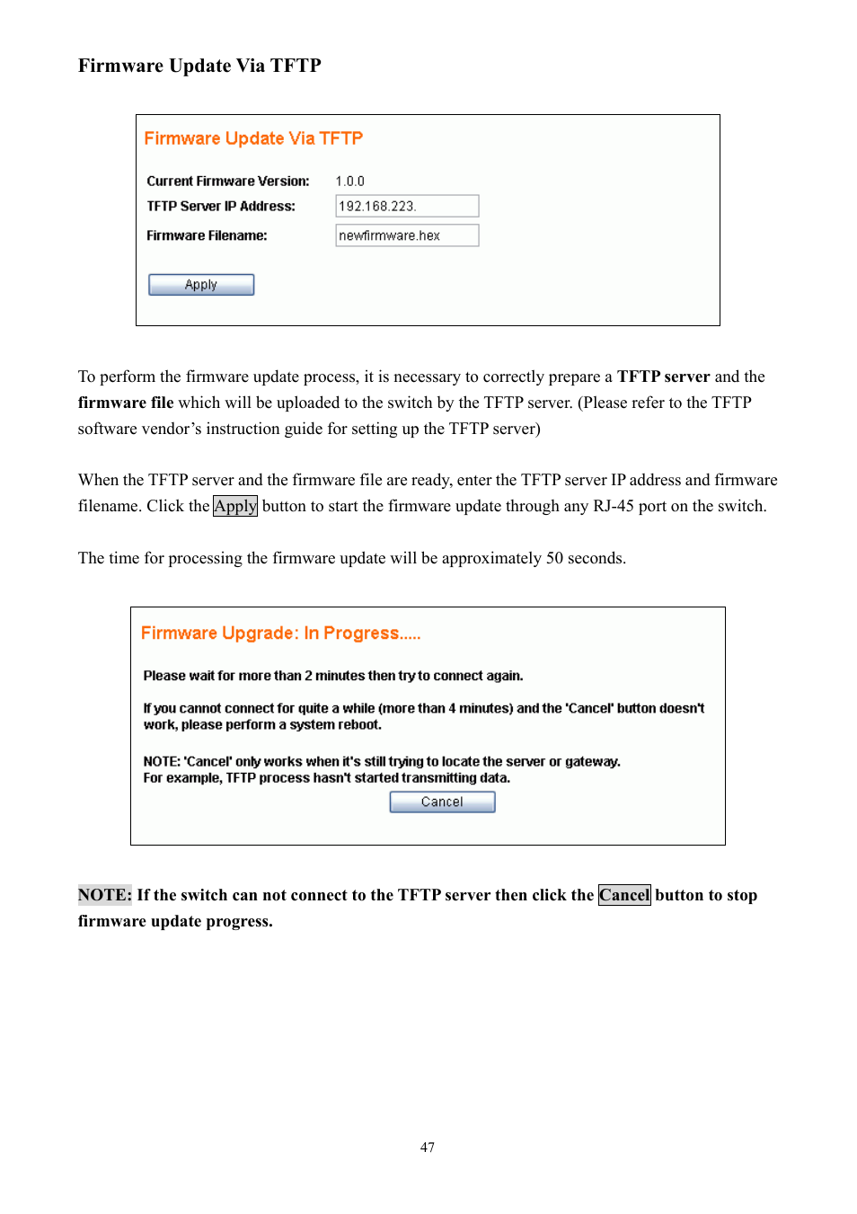 Alloy Computer Products GSS-24T2SFP User Manual | Page 47 / 59