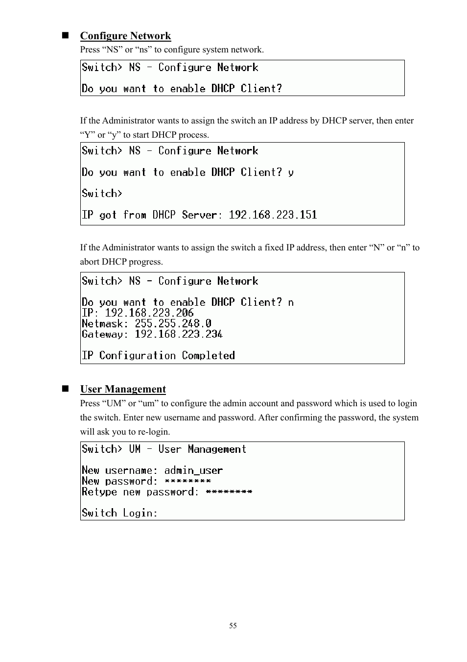 Alloy Computer Products GSS-24T2SFP User Manual | Page 55 / 59