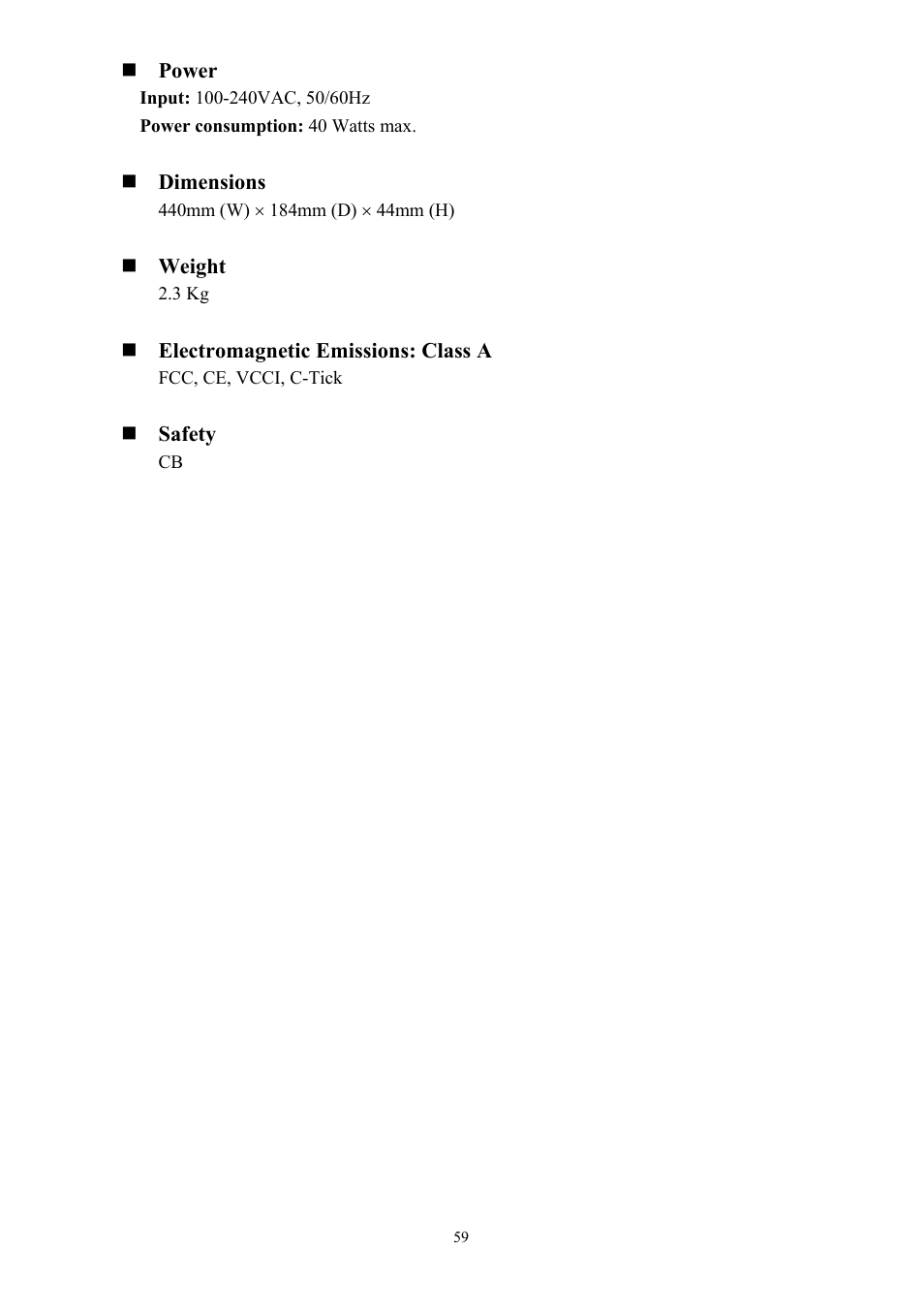 Alloy Computer Products GSS-24T2SFP User Manual | Page 59 / 59