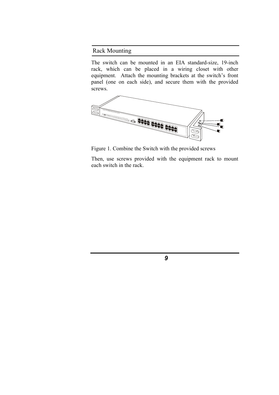 9rack mounting | Alloy Computer Products NS-24T01FS User Manual | Page 15 / 39