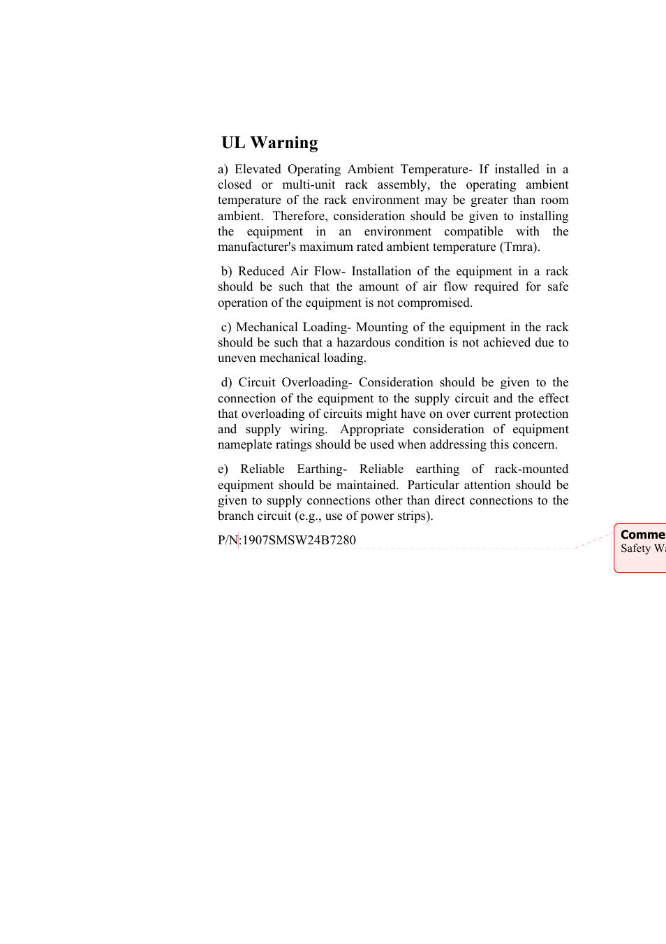Ul warning | Alloy Computer Products NS-24T01FS User Manual | Page 4 / 39