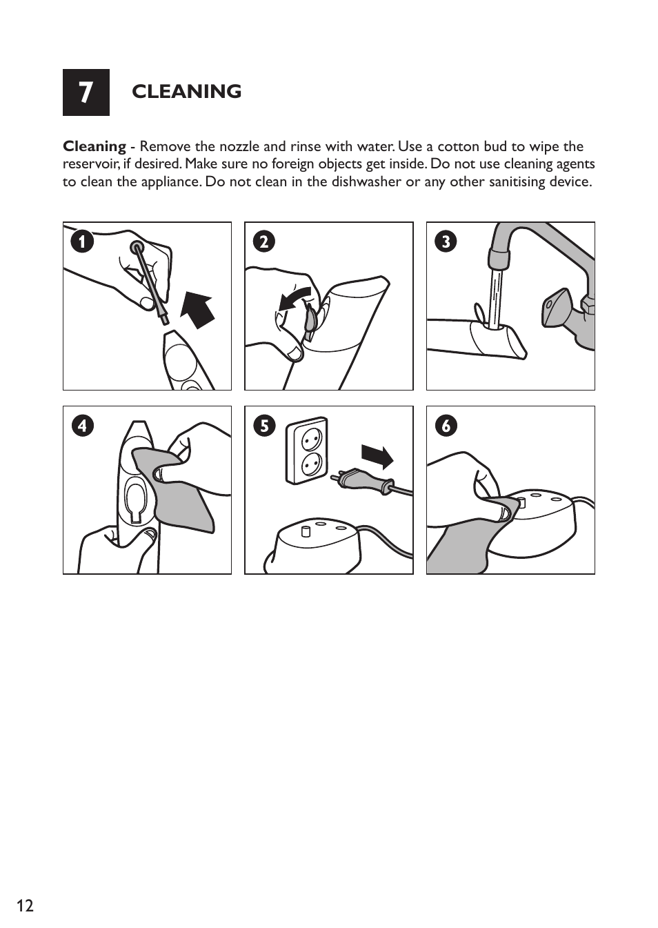 Philips Sonicare AirFloss Micro-jet Interdentaire User Manual | Page 12 / 64