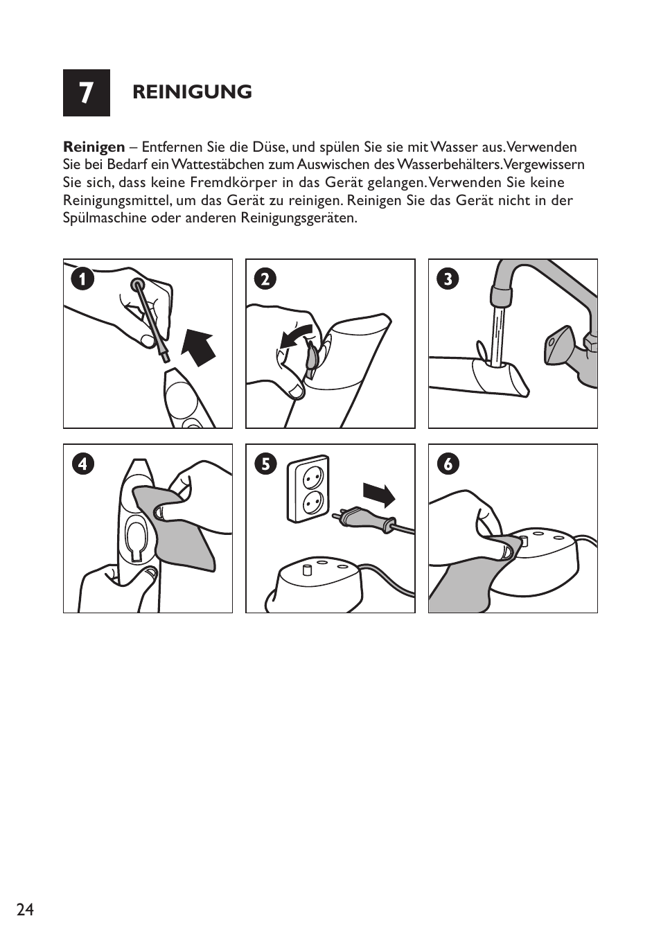 Philips Sonicare AirFloss Micro-jet Interdentaire User Manual | Page 24 / 64