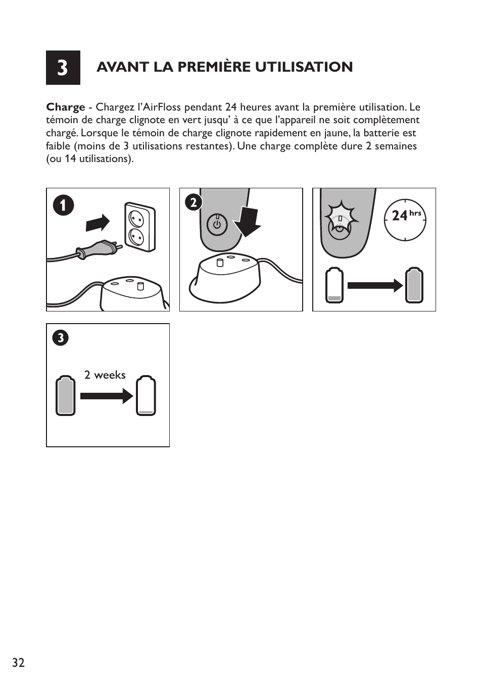 Philips Sonicare AirFloss Micro-jet Interdentaire User Manual | Page 32 / 64