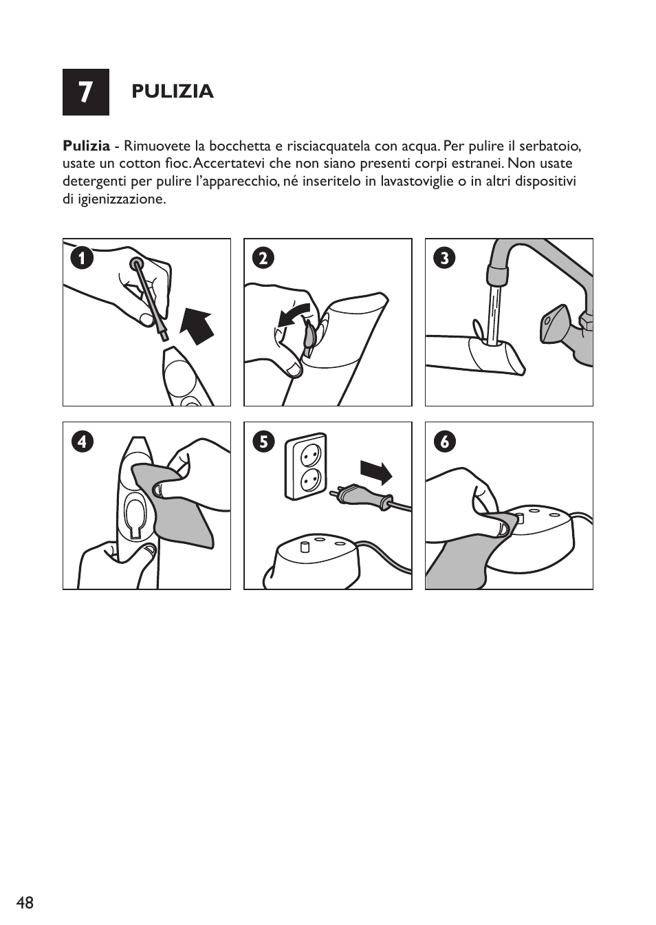 Philips Sonicare AirFloss Micro-jet Interdentaire User Manual | Page 48 / 64