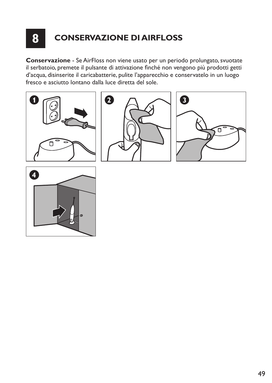 Philips Sonicare AirFloss Micro-jet Interdentaire User Manual | Page 49 / 64