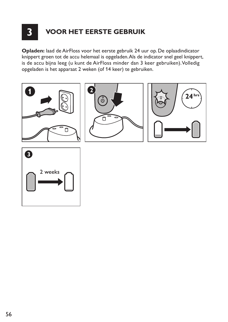 Philips Sonicare AirFloss Micro-jet Interdentaire User Manual | Page 56 / 64