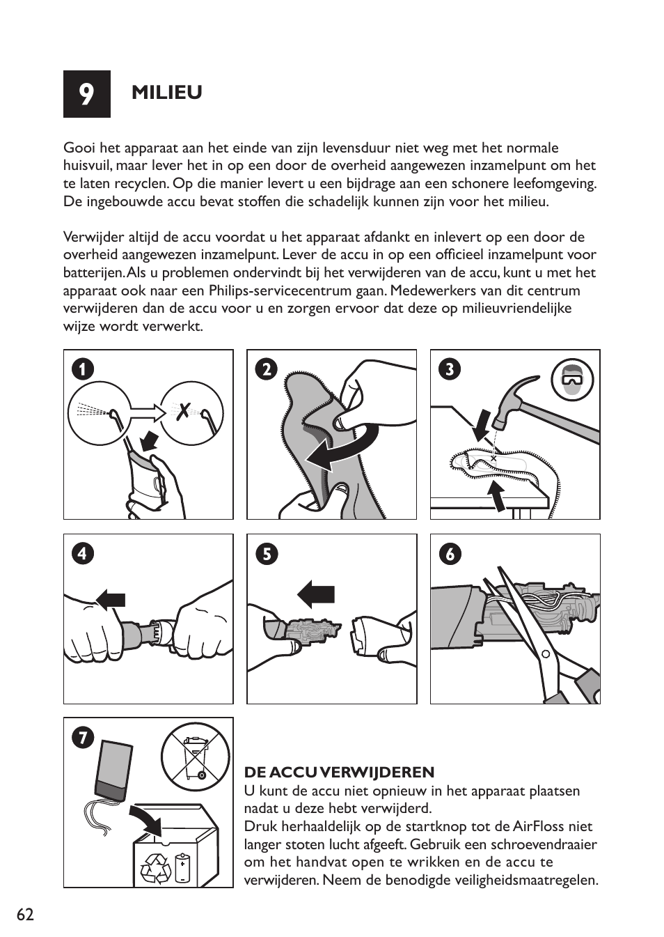 Milieu | Philips Sonicare AirFloss Micro-jet Interdentaire User Manual | Page 62 / 64