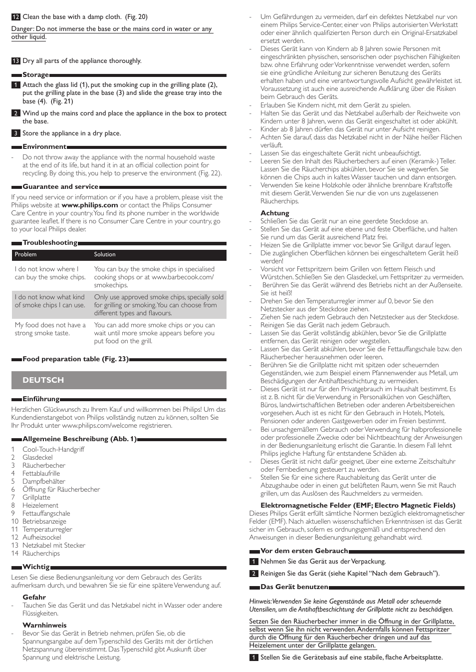 Philips Avance Collection Gril de table User Manual | Page 4 / 11