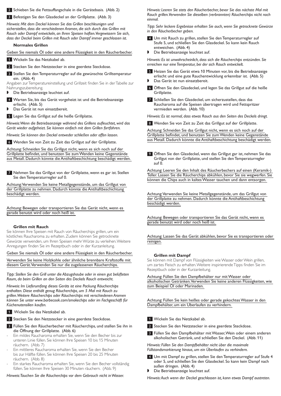 Philips Avance Collection Gril de table User Manual | Page 5 / 11