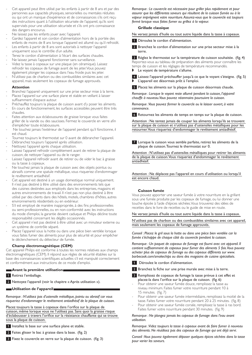 Philips Avance Collection Gril de table User Manual | Page 7 / 11