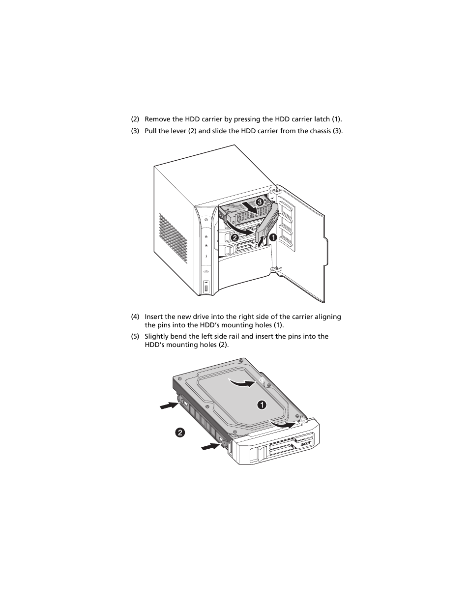 Acer Aspire easyStore H340 User Manual | Page 122 / 148