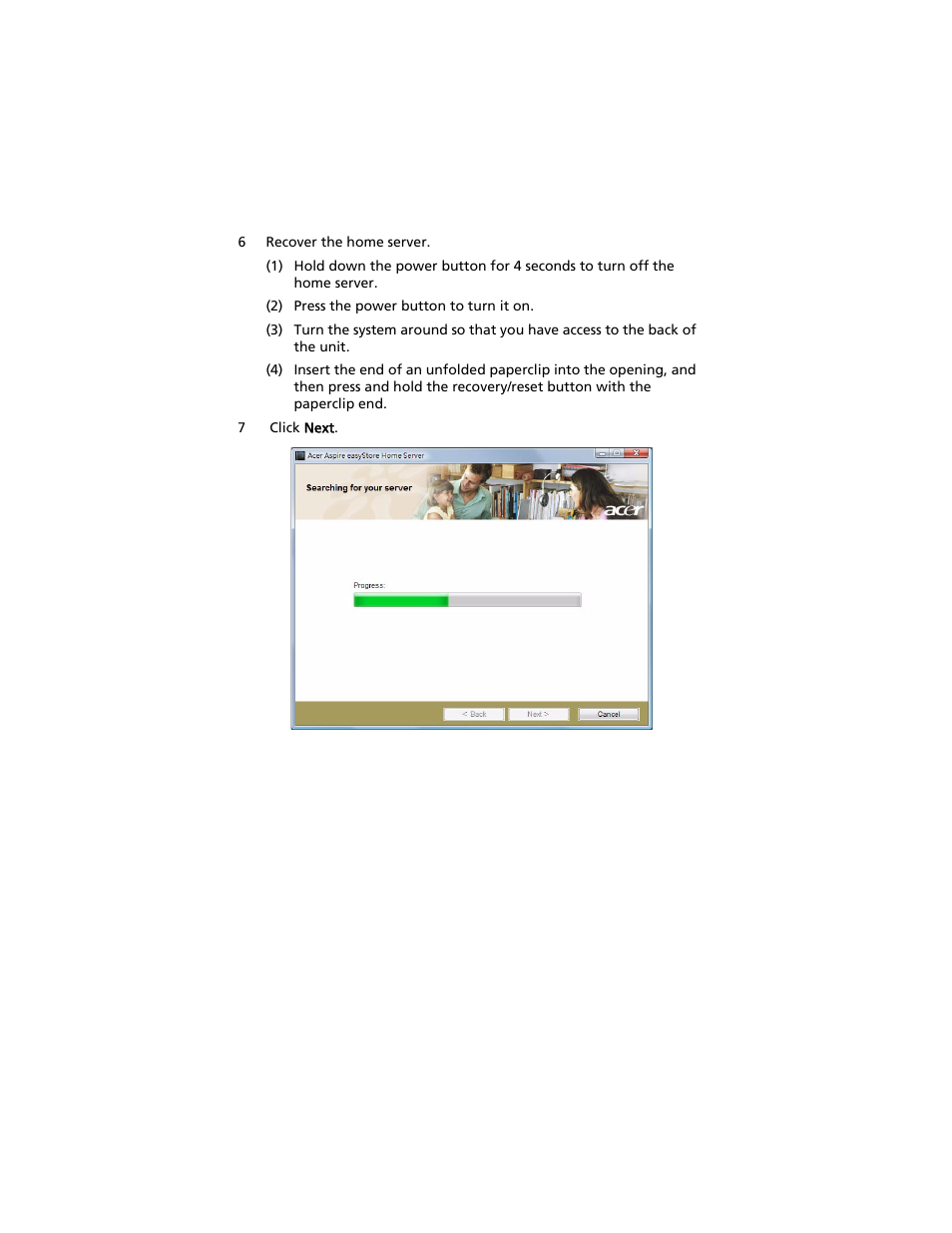 Acer Aspire easyStore H340 User Manual | Page 134 / 148