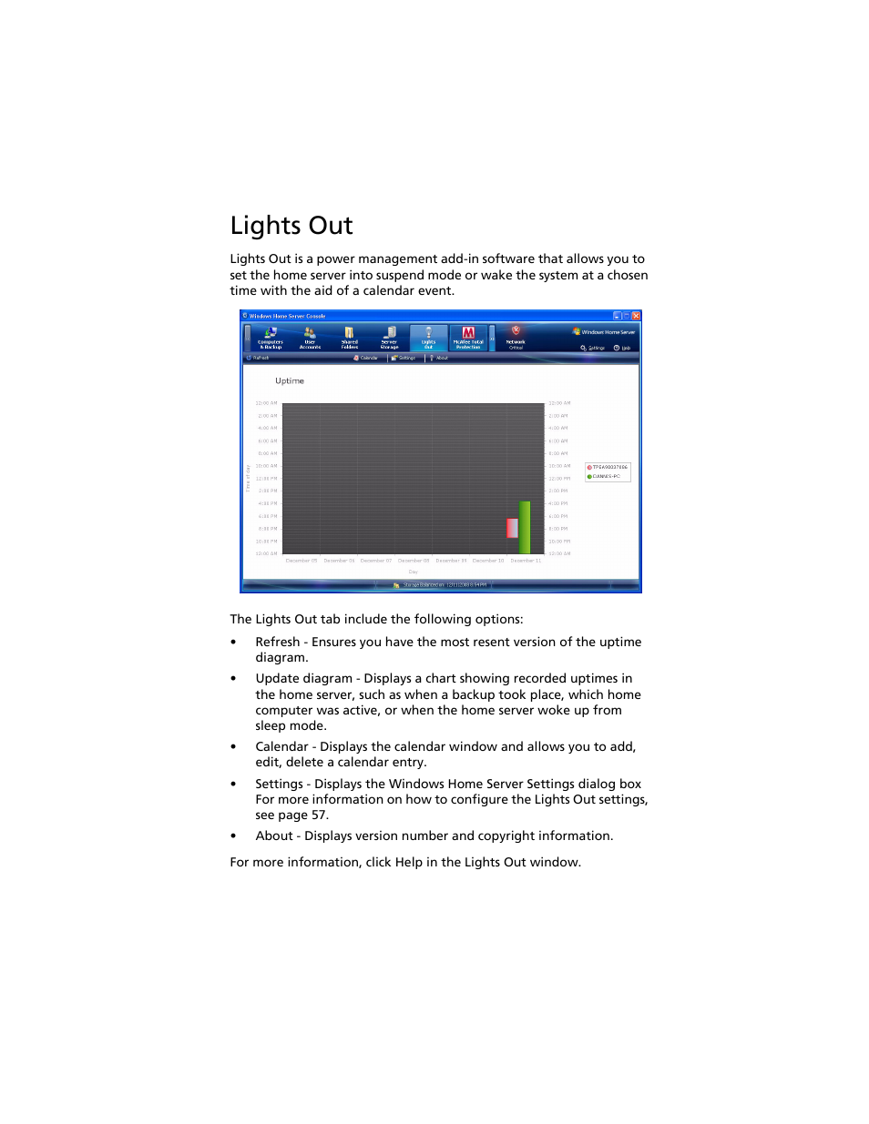 Lights out | Acer Aspire easyStore H340 User Manual | Page 57 / 148