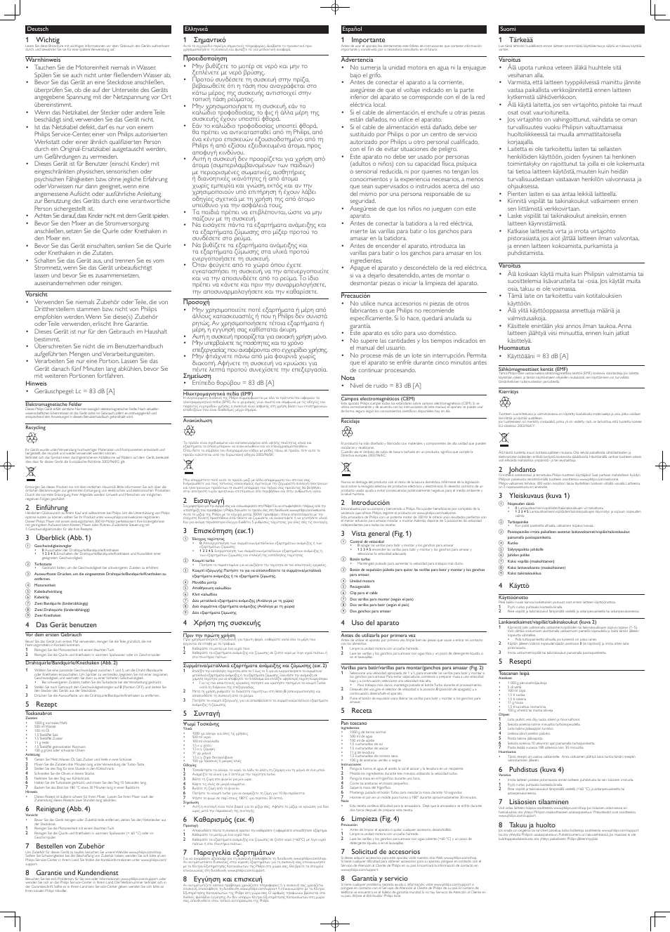 Philips Daily Collection Batteur User Manual | Page 2 / 6